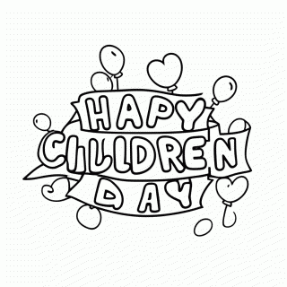 Feliz Dia Das Criancas — Dia das Crianças para Colorir
