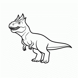 Allosaurus para colorir