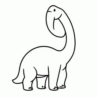 Brachiosaurus para colorir