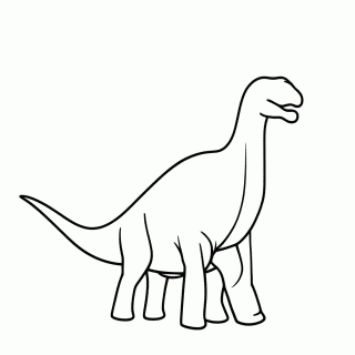 Brontosaurus para colorir
