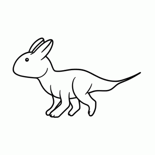 Dilophosaurus para colorir
