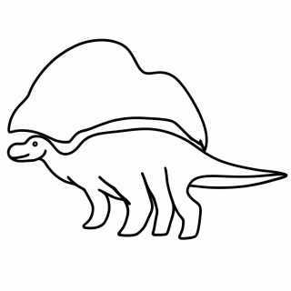 Dimetrodon para colorir