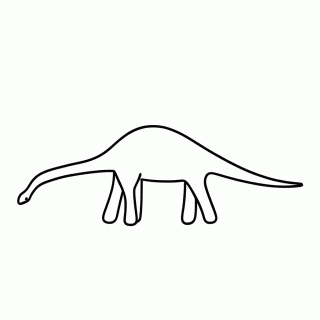 Diplodocus para colorir