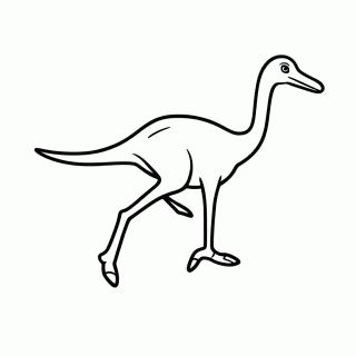 Gallimimus para colorir