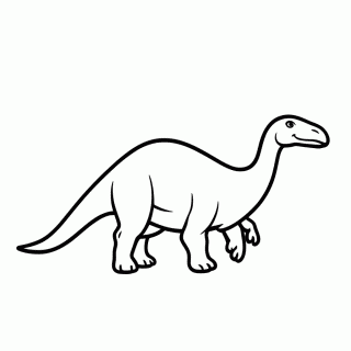 Hadrosaurus — Dinossauros (espécies) para Colorir