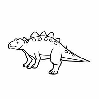 Kentrosaurus para colorir