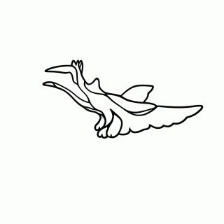 Pterodactylus para colorir