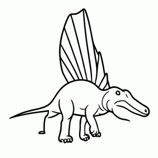Spinosaurus para colorir