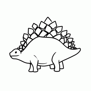 Stegosaurus para colorir