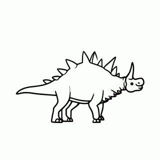 Styracosaurus para colorir