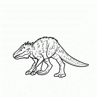Utahraptor para colorir