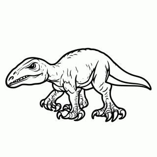 Velociraptor para colorir