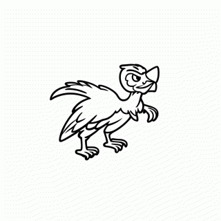 Atrociraptor para colorir