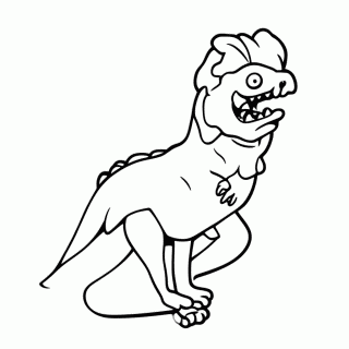 Giganotossauro para colorir