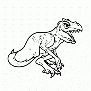 Indoraptor Híbrido para colorir