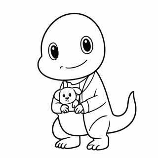 Dino Veterinário para colorir