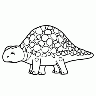 Ankylosaurus para colorir