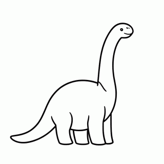 Braquiossauro para colorir