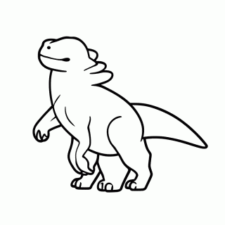 Iguanodonte para colorir
