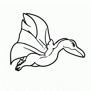Pterossauro para colorir