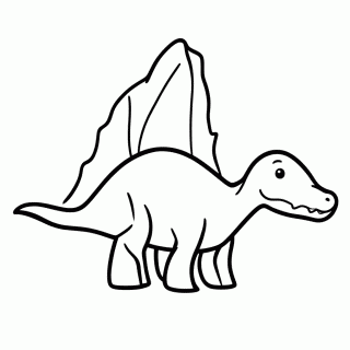 Spinossauro — Dinossauros para Colorir