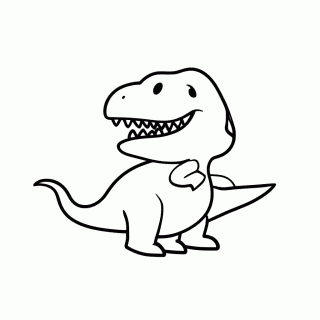 Tiranossauro Rex — Dinossauros para Colorir