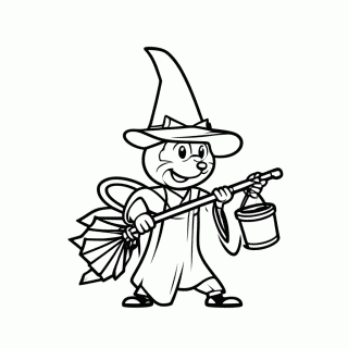 Aprendiz de Feiticeiro para colorir