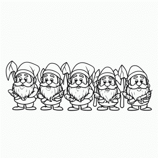 Sete Anões — Clássicos da Disney para Colorir
