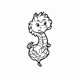 Dragão de Água — Filmes Novos da Disney para Colorir