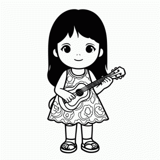 Lilo para colorir