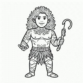 Maui para colorir