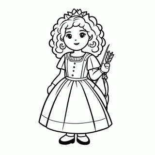 Merida para colorir