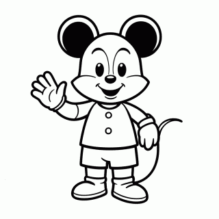 Mickey Mouse — Personagens Disney para Colorir