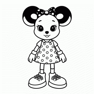 Minnie Mouse para colorir