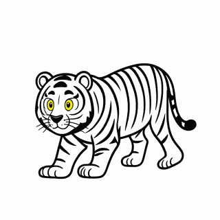 Shere Khan — Personagens Disney para Colorir
