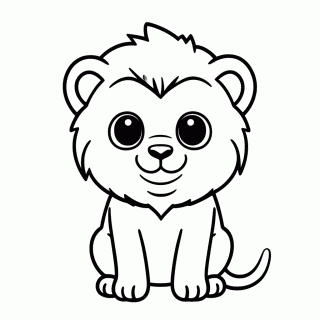 Simba para colorir