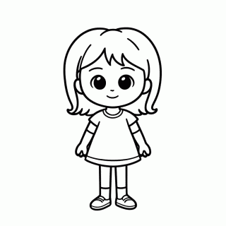 Riley Menina Protagonista — Divertidamente para Colorir