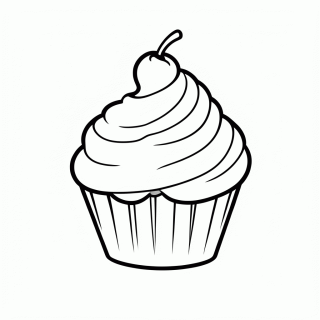 Cupcake para colorir