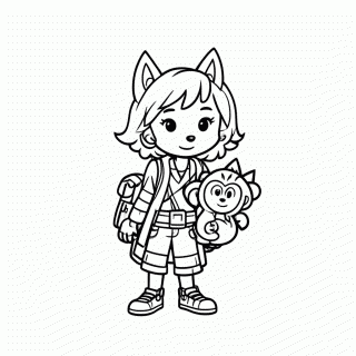 Swiper Raposa Vilao — Dora Aventureira para Colorir