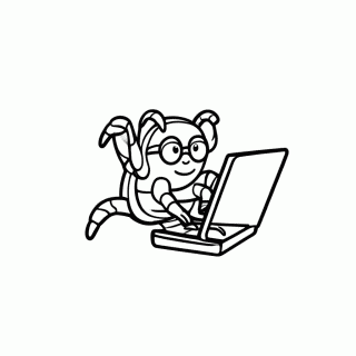 Aranha Hacker para colorir