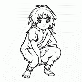 Menina das Cavernas — DreamWorks para Colorir