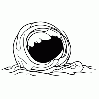 Verme Gigante da Areia para colorir