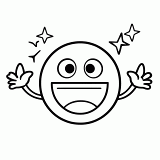 Empolgado para colorir