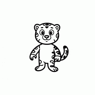 Antonio Com Jaguar — Encanto para Colorir