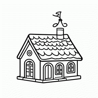 Casita Magica Casa para colorir