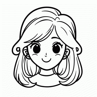 Isabela Flores Cabelo para colorir