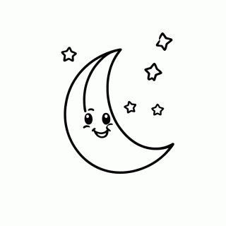 Lua para colorir