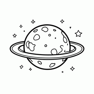 Planeta para colorir