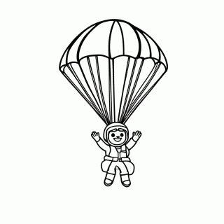 Base Jumping — Esportes Radicais para Colorir