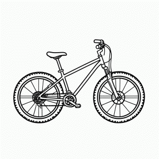 Bike De Trilha para colorir